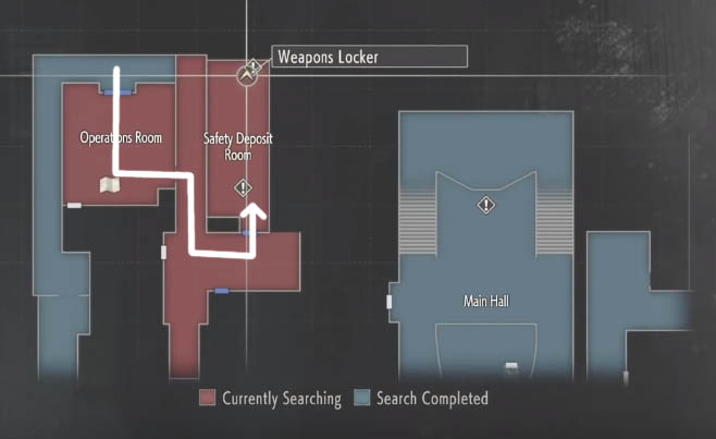 Safety Deposit Room map