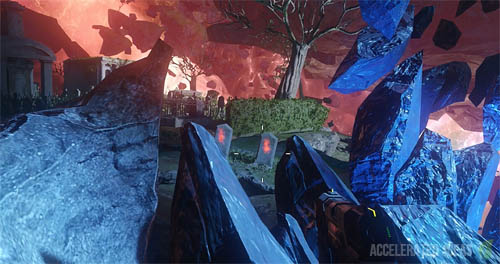 Gravestones in Graveyard