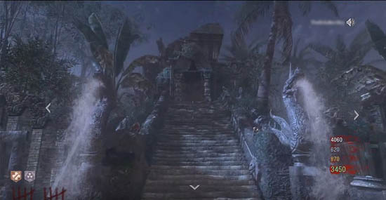 Temple stairs leading to trapped explorers