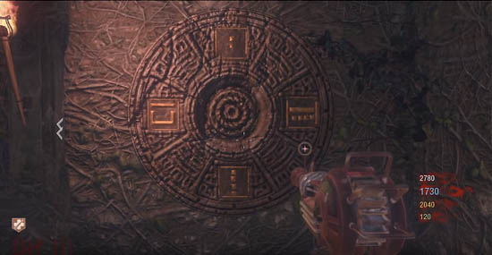 Large rotating dials with symbols