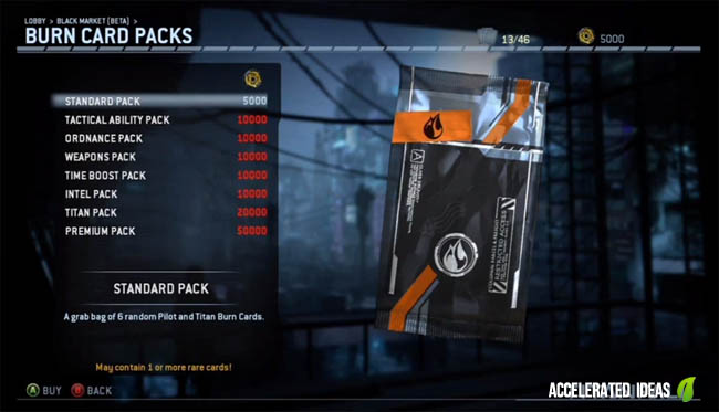 Burn Card Packs