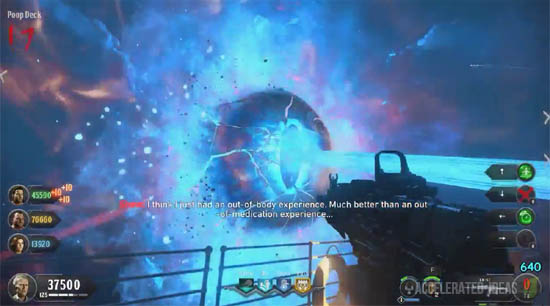 Giant eye during BOSS fight