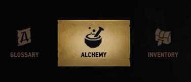 Alchemy menu option