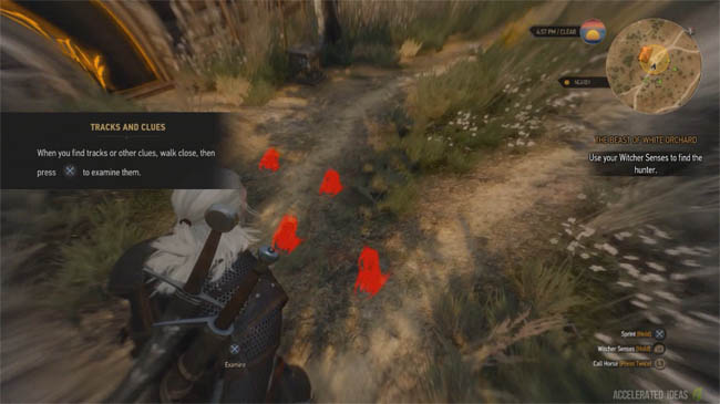 Witcher Senses - foot prints