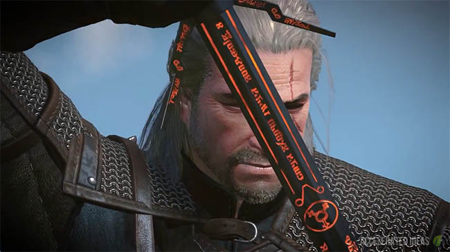 Geralt with sword