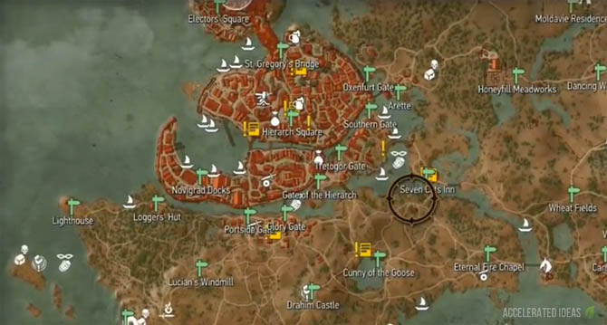 Witcher 3 - Complete Map with Points of Interest