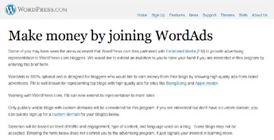 WordPress WordAds - A real alternative to Adsense