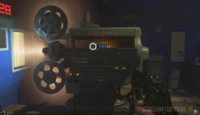 Projector room - PaP machine