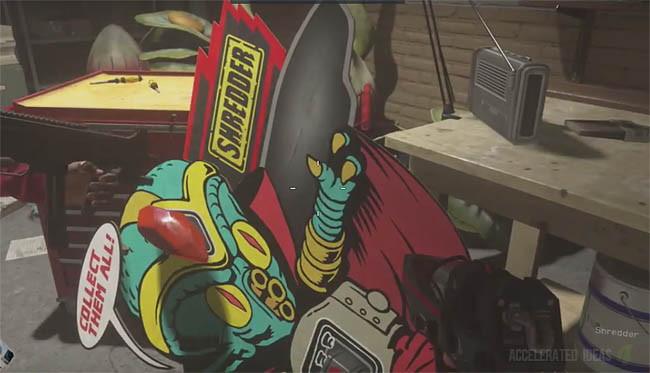 Shredder weapon collection point