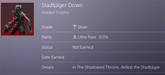 Stadtjäger Down achievement