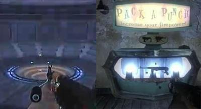 Black Ops Zombies - How to use teleporter and upgrade gun in pack-a-punch projector room